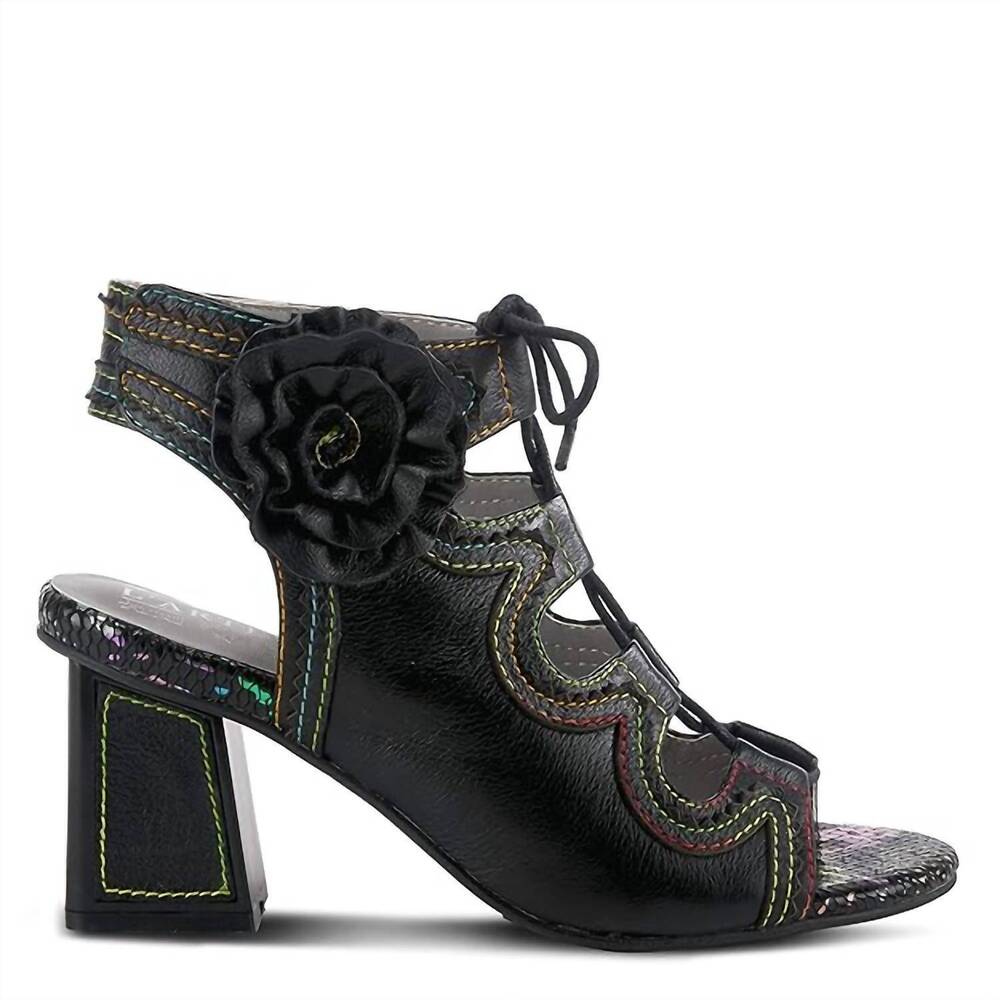 NEW SPRING STEP SHOES women's supercute ghillie sandal in black
